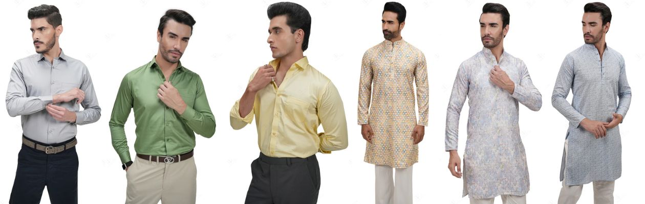 Buy Cotton Shirts and Best Printed Kurta for Men Online