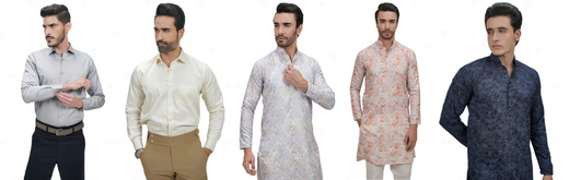 Buy Timeless Formal Shirts and Cotton Printed Kurtas for Men Online