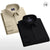 Combo of 2 plain shirts Beige & Black Colour