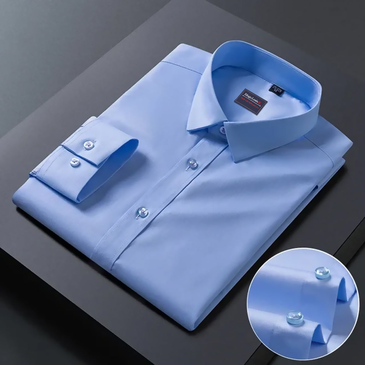 light blue solid casual shirt
