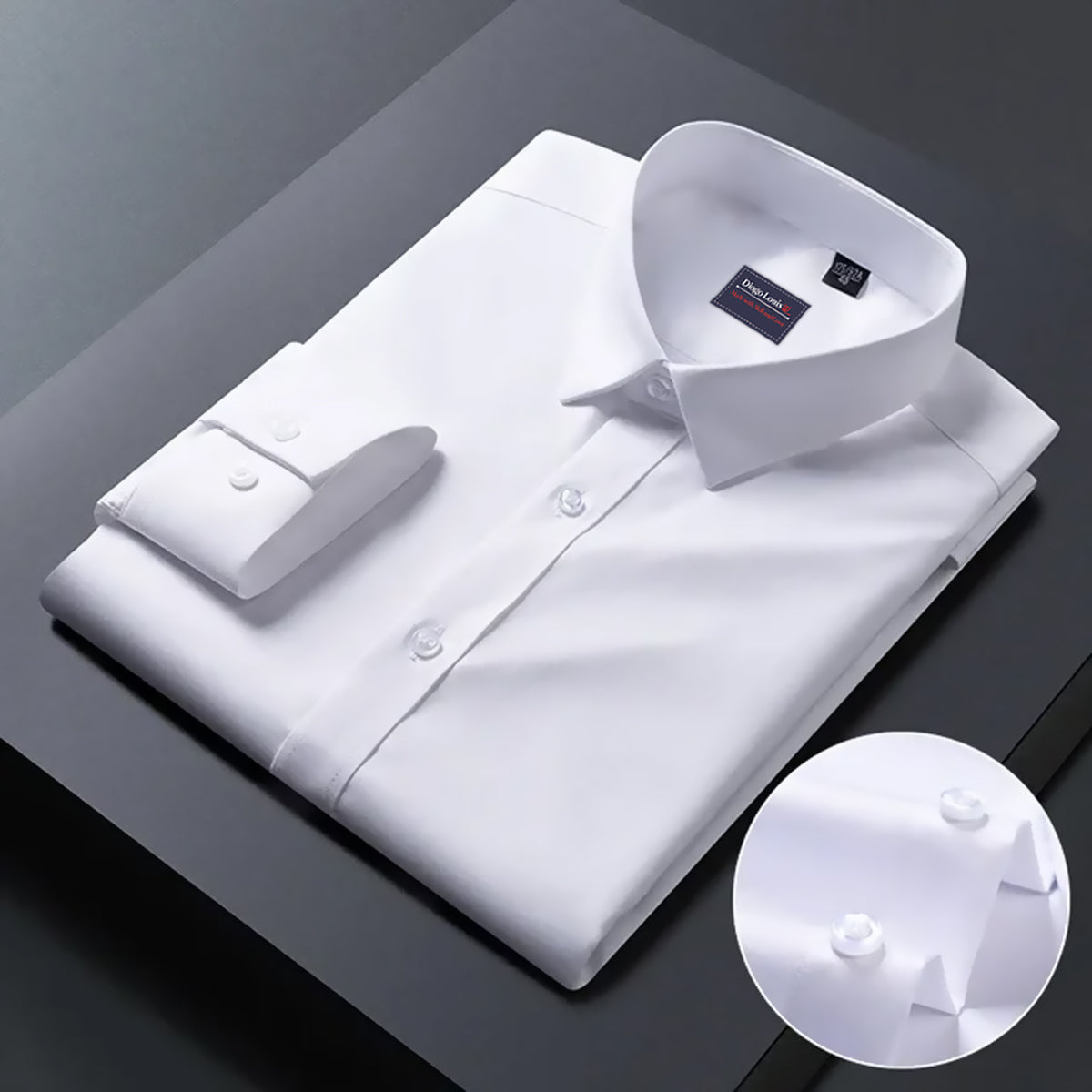 white solid casual shirt