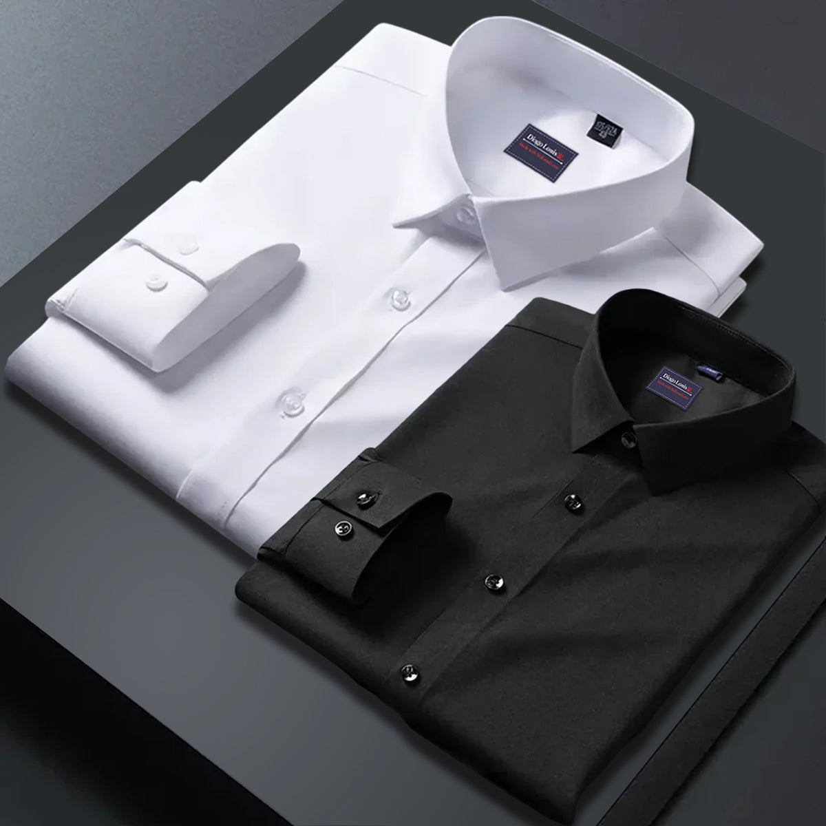 Combo of 2 plain shirts White & Black Colour