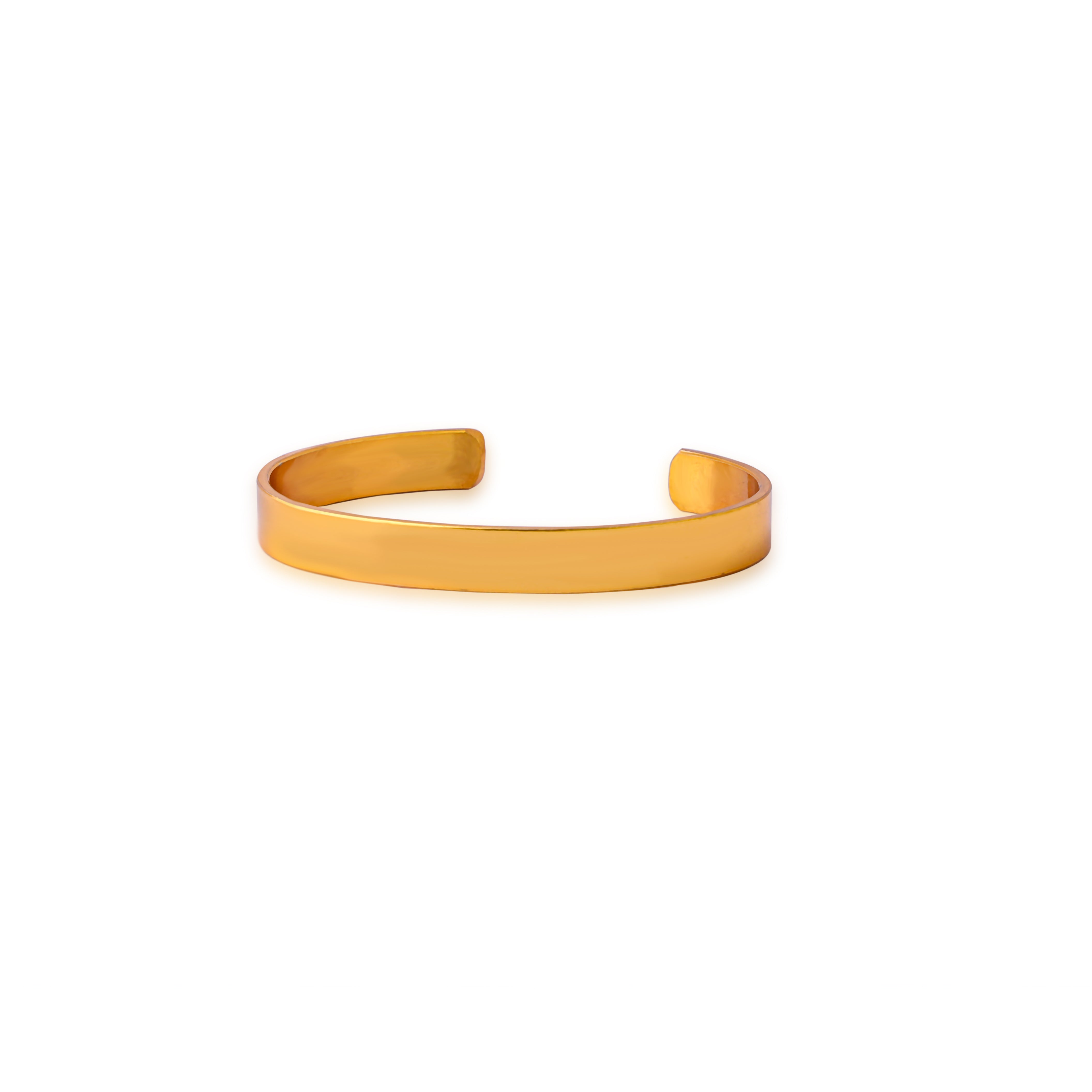 Gold Band Open Bracelet