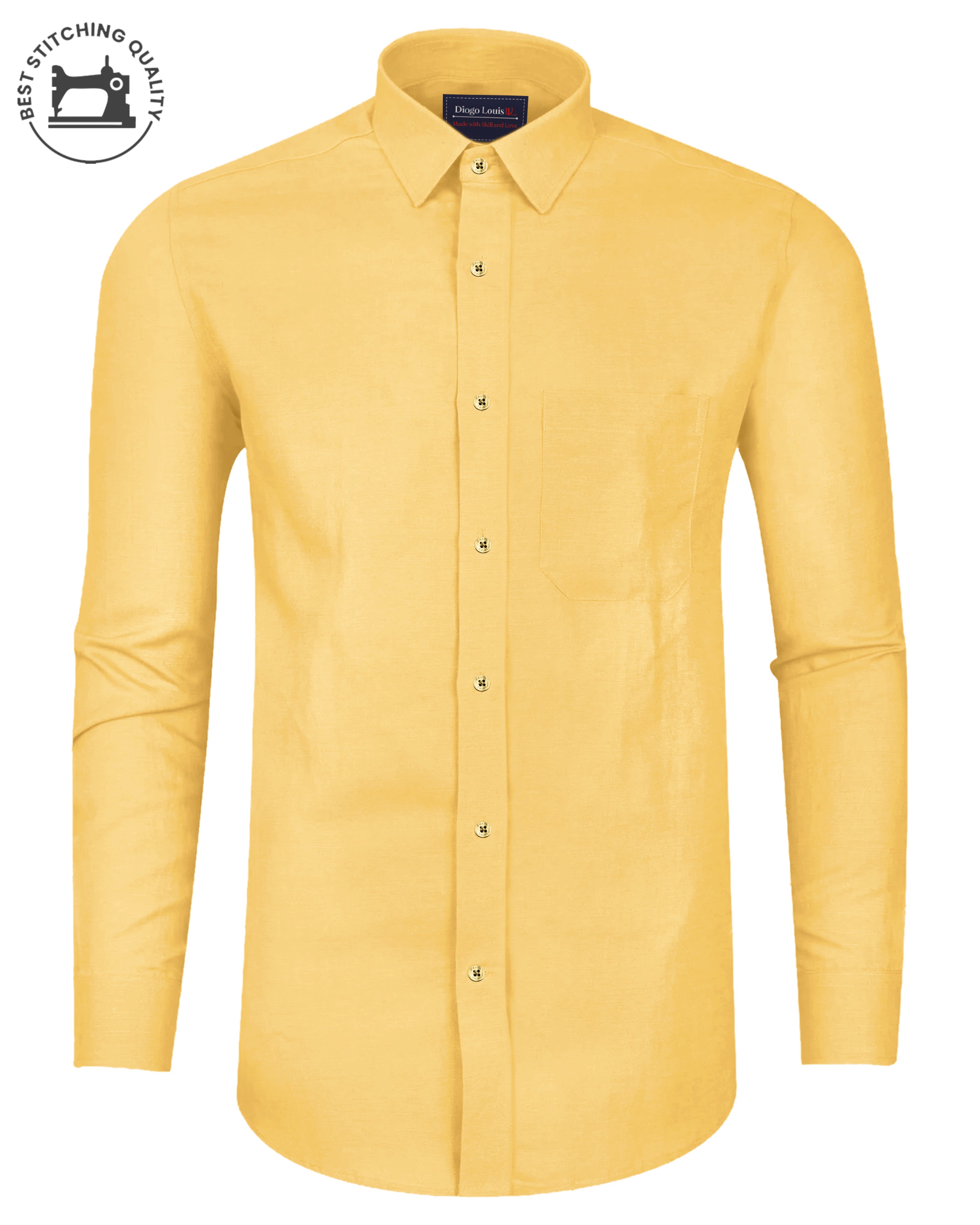 lemon solid casual shirt